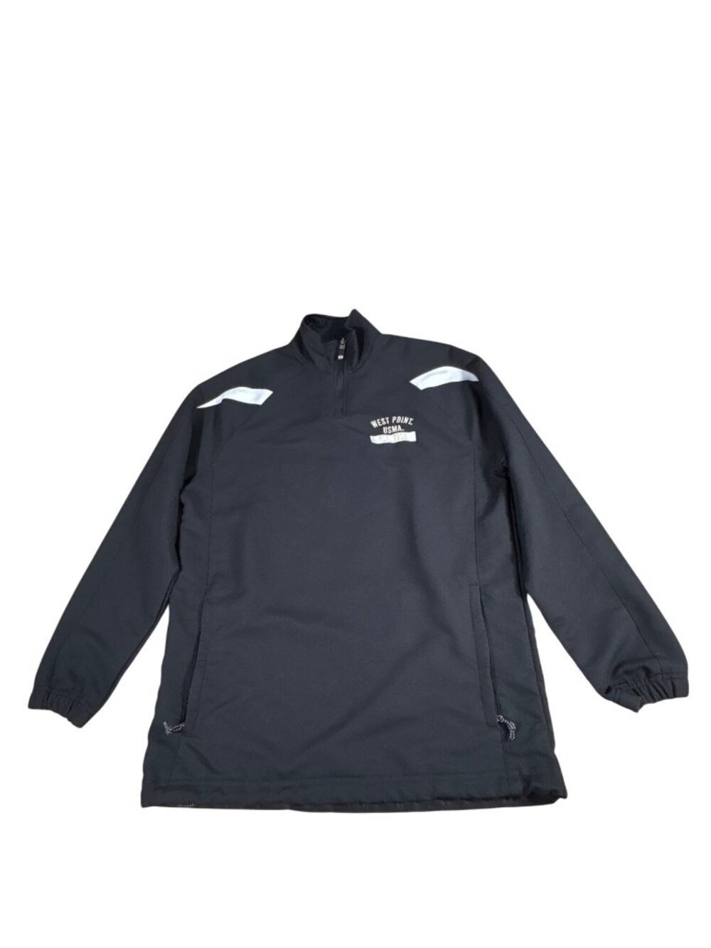 West Point USMA Holloway Black 1/4 Zip Pullover Jacket S Drawstring Zip Pockets